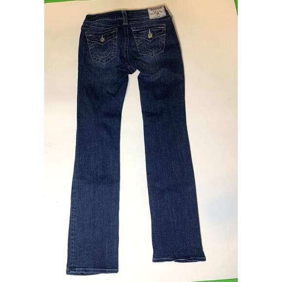 True Religion Woman’s Jeans Slim Straight Pants Cotton And Rayon - Picture 1 of 8